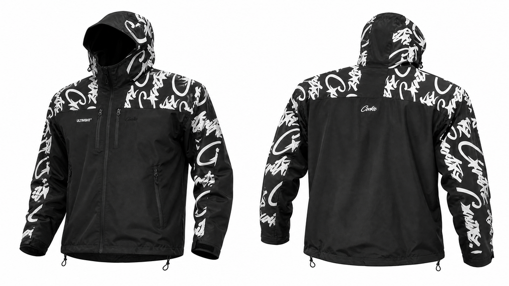 Cross-border exclusive Corteiz Alcatraz zipper jacket, American street style, loose fit, retro design, waterproof jacket