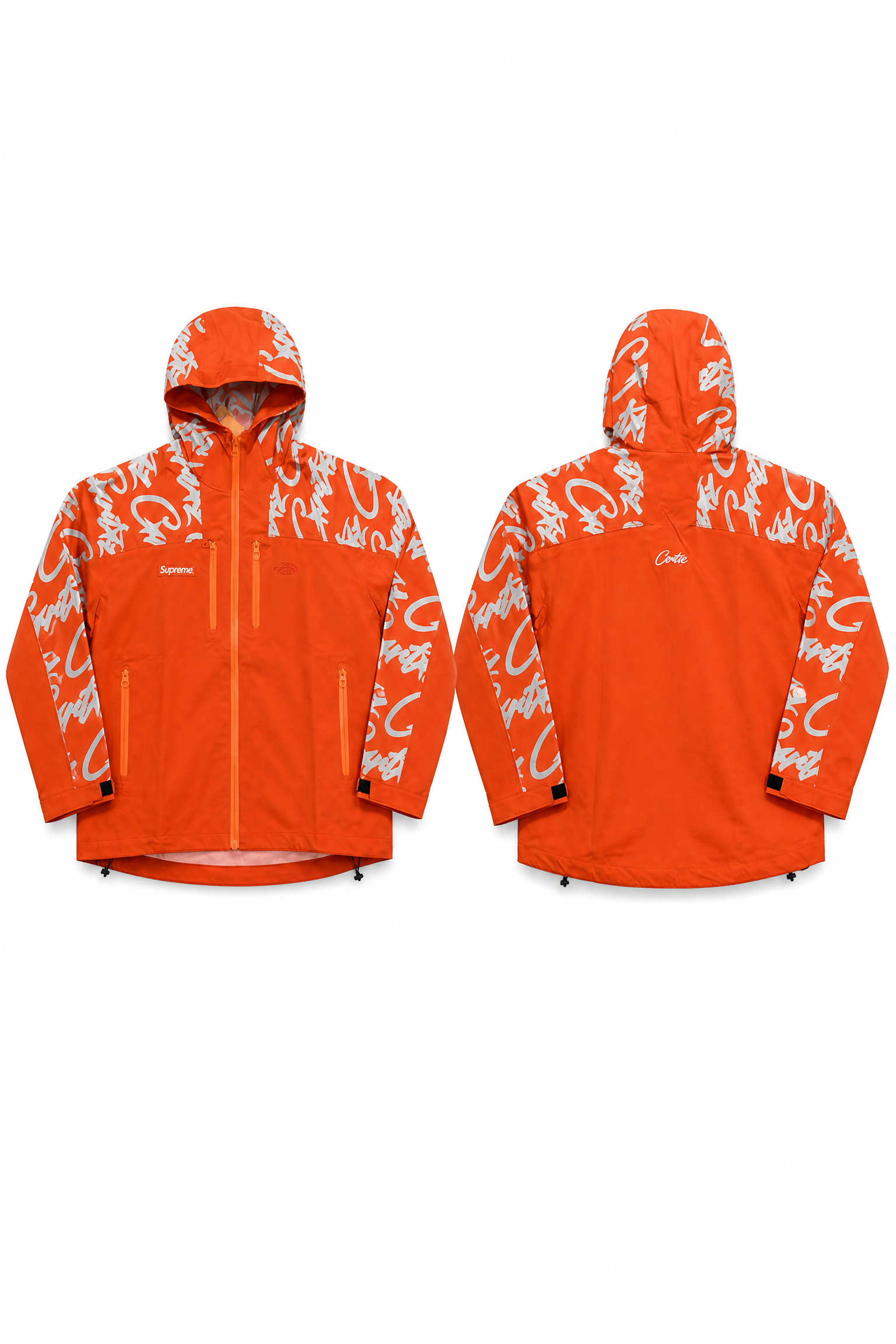 Cross-border exclusive Corteiz Alcatraz zipper jacket, American street style, loose fit, retro design, waterproof jacket